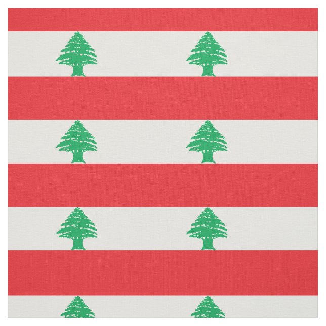 Tecido Bandeira do Líbano (Modelo)