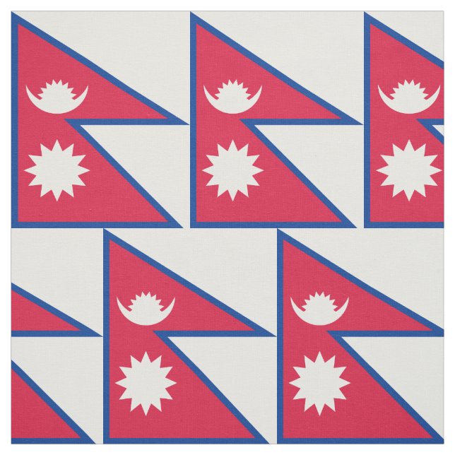 Tecido Bandeira do Nepal (Modelo)