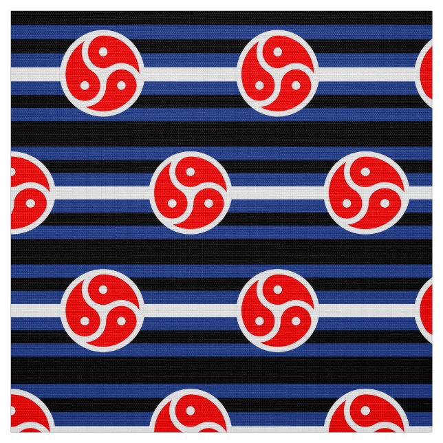 Tecido Bandeira do Orgulho da Prática de Couro (Modelo)