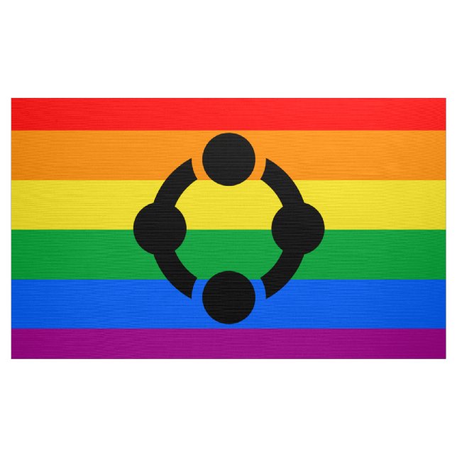 Tecido Bandeira do Orgulho do Niche Arco-Íris (Jarda)