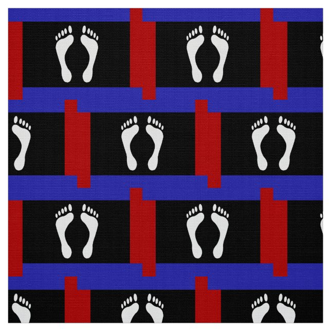 Tecido Bandeira do Orgulho do Pé (Pegada) (Modelo)