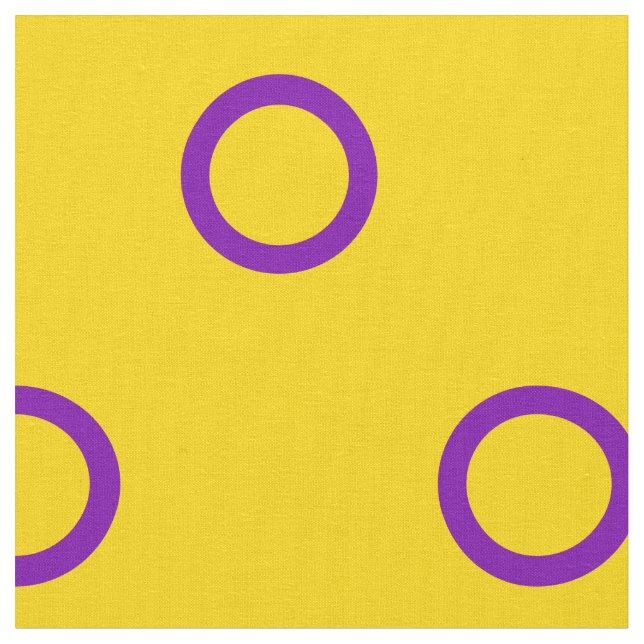 Tecido Bandeira do Orgulho Intersexual (Detalhe)