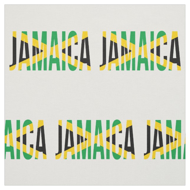Tecido Bandeira Do Orgulho Jamaicano Na Jamaica (Modelo)