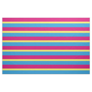 Tecido bandeira do orgulho pansexual SlipperyJoe rosa âmb