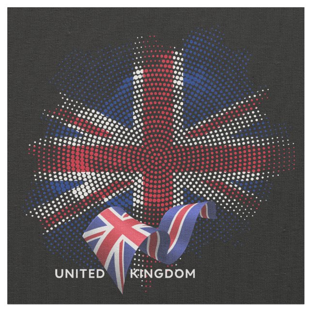 Tecido Bandeira do Reino Unido (Detalhe)
