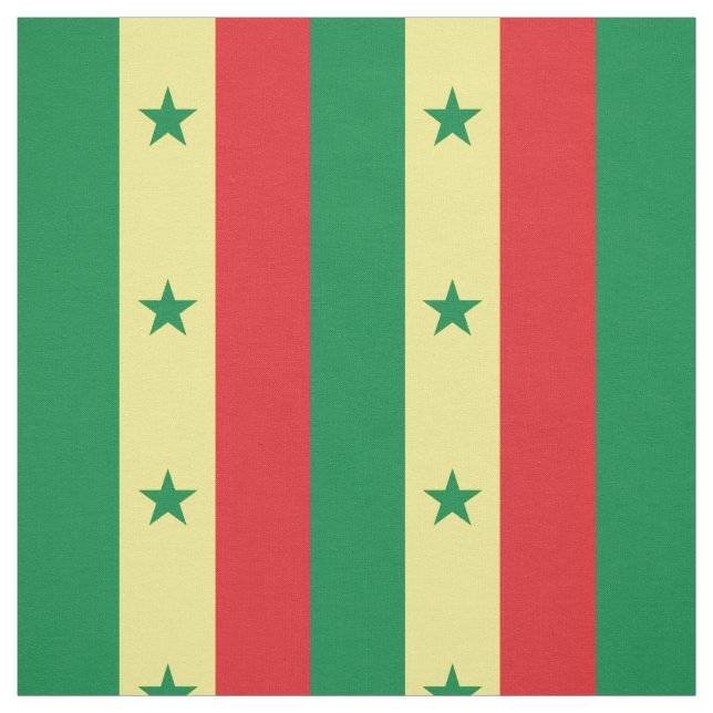 Tecido Bandeira do Senegal (Modelo)
