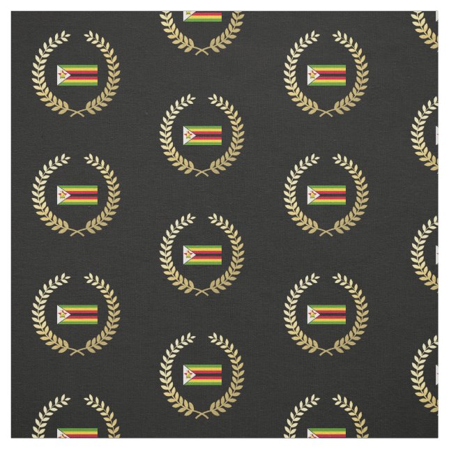 Tecido Bandeira do Zimbabué (Modelo)