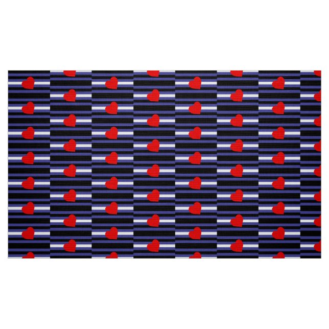 Tecido Bandeira e Coração do Orgulho de Couro (Fat Quarter)