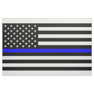 Tecido Bandeira fina do memorial dos agentes da polícia