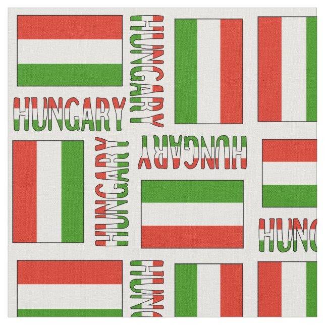 Tecido Bandeira Húngara e Hungria (Detalhe)