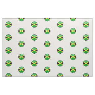 Tecido Bandeira jamaicana redonda lustrosa