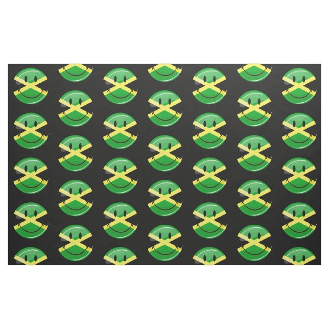 Tecido Bandeira jamaicana sorridente (Fat Quarter)