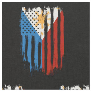 Tecido Bandeira Metade Americana das Filipinas