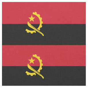 Tecido Bandeira Patriótica Angolana