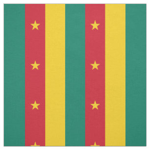 Tecido Bandeira Patriótica Camarões