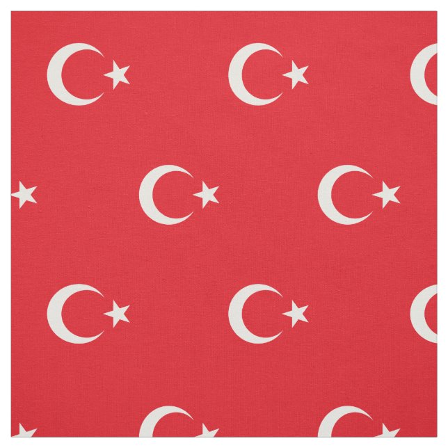Tecido Bandeira Patriótica da Turquia (Modelo)