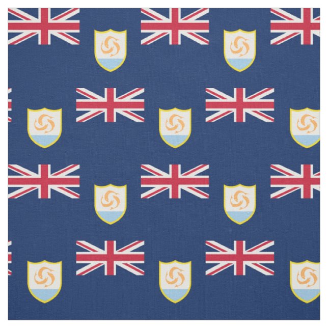 Tecido Bandeira Patriótica de Anguilla (Modelo)