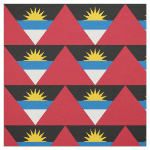 Tecido Bandeira Patriótica de Antígua e Barbuda