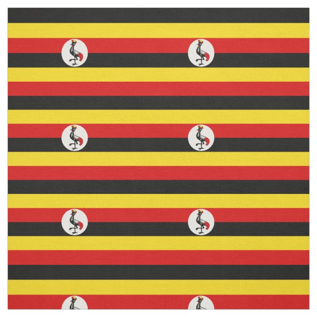 Tecido Bandeira Patriótica de Uganda (Modelo)