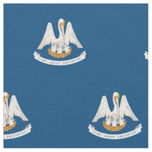 Tecido Bandeira patriótica do estado de Louisiana