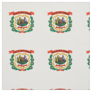 Tecido Bandeira patriótica do estado de West Virginia