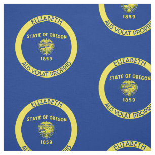 Tecido Bandeira personalizada estado do castor de Oregon