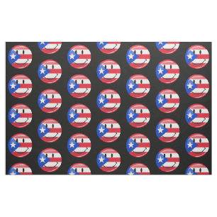 Tecido Bandeira porto-riquenha sorridente