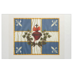 Tecido Bandeira Quebeque antiga Carrilhão Sacré-Cœur