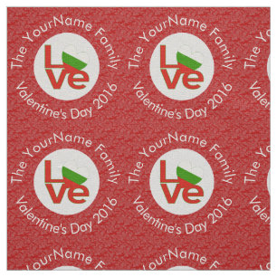 Tecido Bandeira Vermelha Búlgara de Amor Personalizada