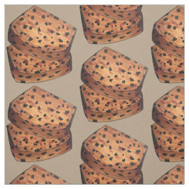 Tecido Bara Brith Welsh Speckled Bread Fruta Loaf UK Comi