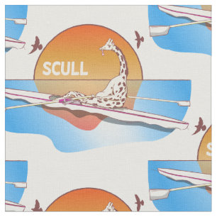 Tecido Barco-Solteiro girafa