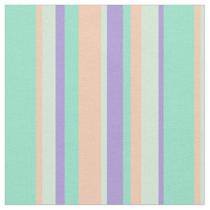 Tecido Bares de cor Pastel com tiras coloridas