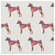 Basenji Geométrico Pattern Silhouette