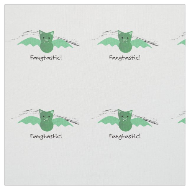 Tecido Bat Verde Fangtástico (Modelo)