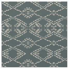 Tecido Batik boho preto ikat monocromático geométrico