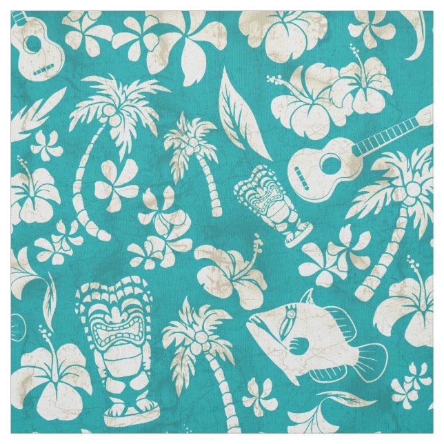 Tecido Batik do Hawaiian da praia de Makapuu (Modelo)