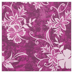 Tecido Batik havaiano do hibiscus de Waimanalo