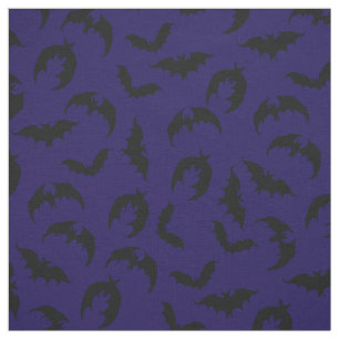 Tecido Bats Gótico Halloween Deep Blue