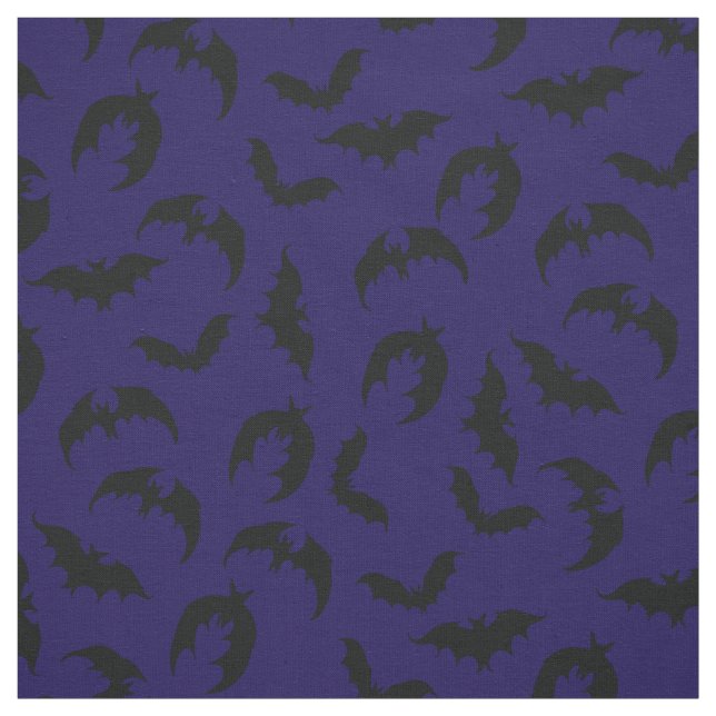 Tecido Bats Gótico Halloween Deep Blue (Modelo)
