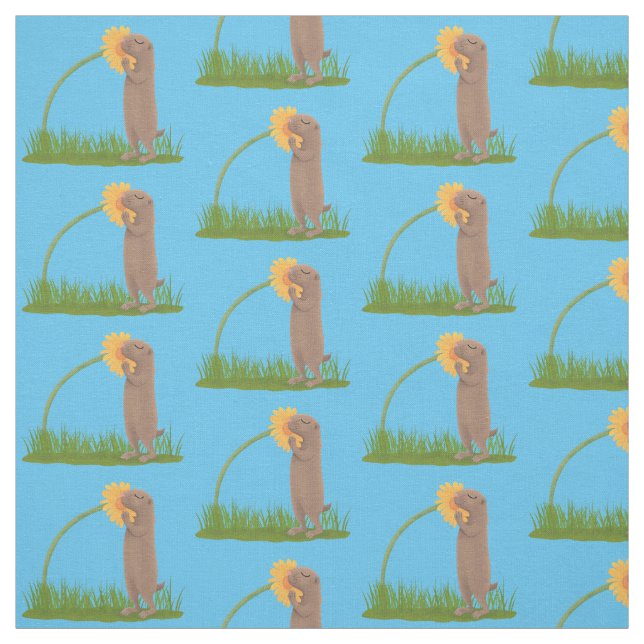 Tecido BD de cãozinho da pradaria (Modelo)