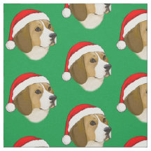 Beagle em um chapéu de Natal
