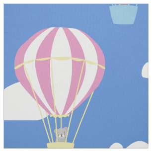 Tecido Bears & Rabbit Hot Air Balloday Out