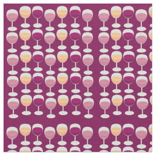Tecido Beba Um Padrão De Vinho Divertido