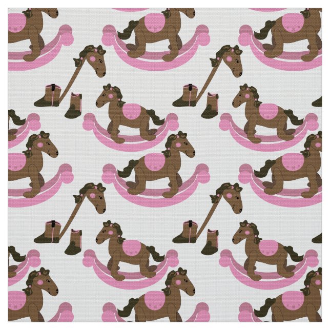 Tecido Bebê-Bela-Boca-Rosa-Rosa-Cavalo-Rocha (Modelo)