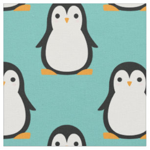 Tecido Bebê Berçário Cartoon Penguin Crianças Fofas