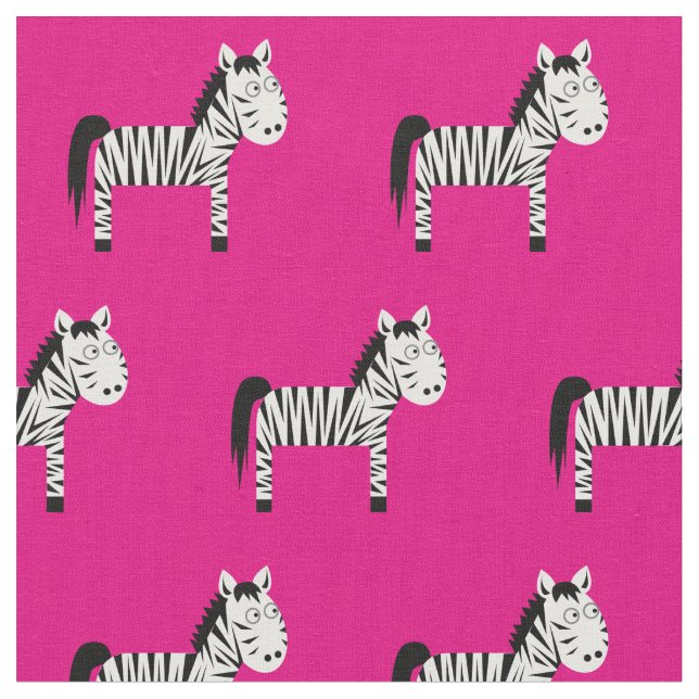 Tecido Bebê Menino Zebra Fofo Berçário Rosa (Detalhe)