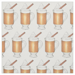 Tecido Bebidas Feriadas De Inverno De Rum Com Manteiga Qu