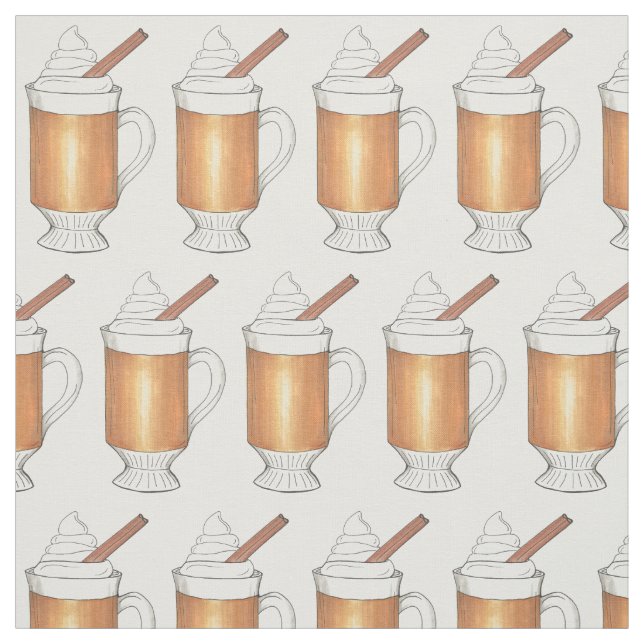 Tecido Bebidas Feriadas De Inverno De Rum Com Manteiga Qu (Modelo)