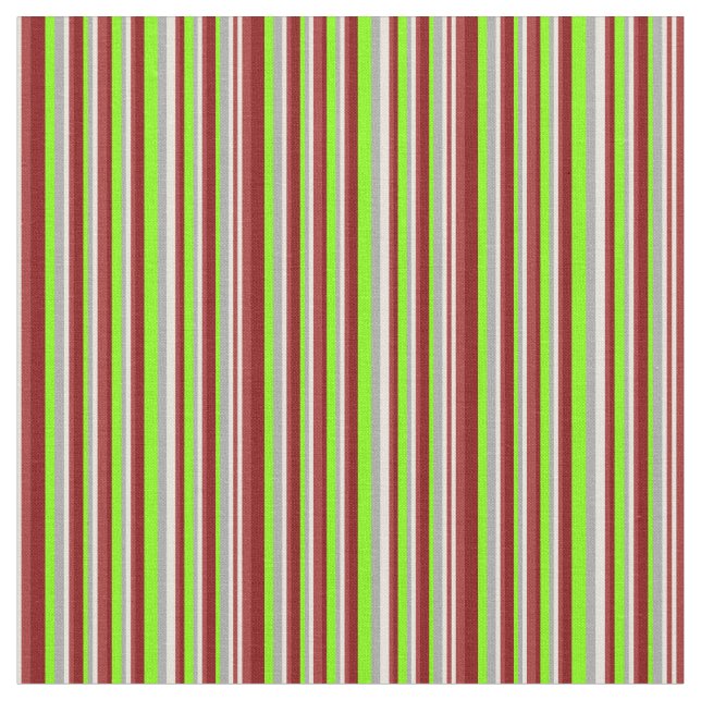 Tecido Beige, Brown, Maroon, Chartreuse e Cinzas Escuras (Detalhe)