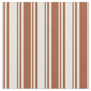 Tecido Beige e Siena Striped/Lined Pattern